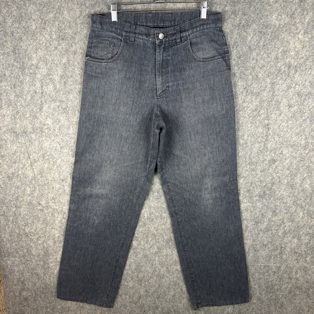 Patagonia Jeans Mens 32 Gray Hemp Blend Soft Denim Straight Leg 5-Pocket